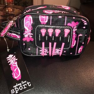 Fuchsia Golf Bag Print